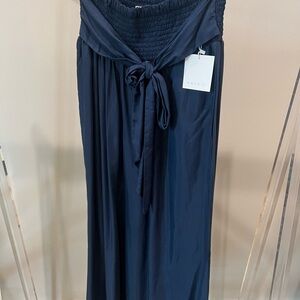 Navy Women's Wide Leg Pants by
